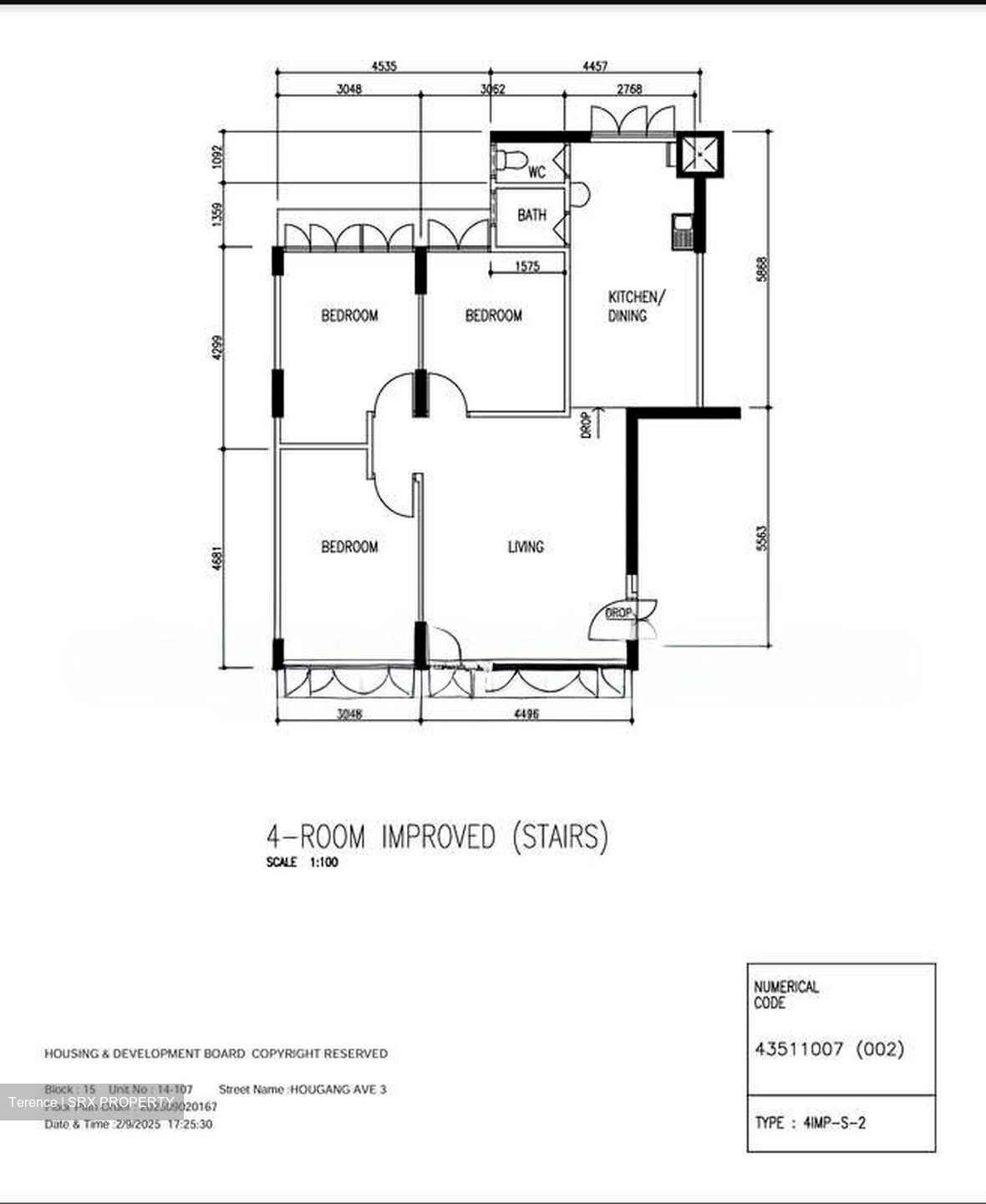 Blk 15 Hougang View (Hougang), HDB 4 Rooms #568799911